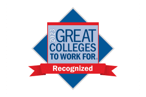 logo announcing the Great Colleges to Work For