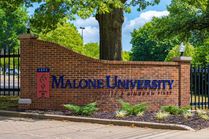 Malone University Sign