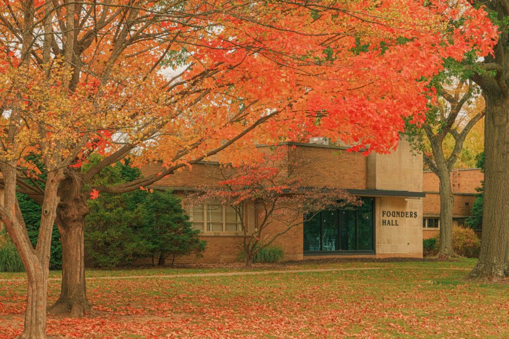 Founders Hall Fall Scene
